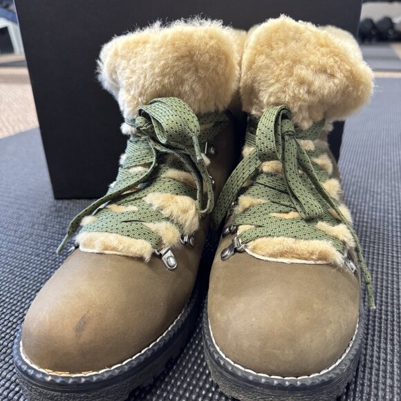 JCrew Women's Suede Shearling-Lined Winter Boots Size 10 - Picture 5 of 7